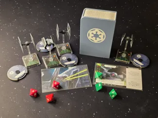 X-Wing TMG deckbox for loadout card - Empire