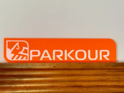 Orion Drift Parkour Wall Sign