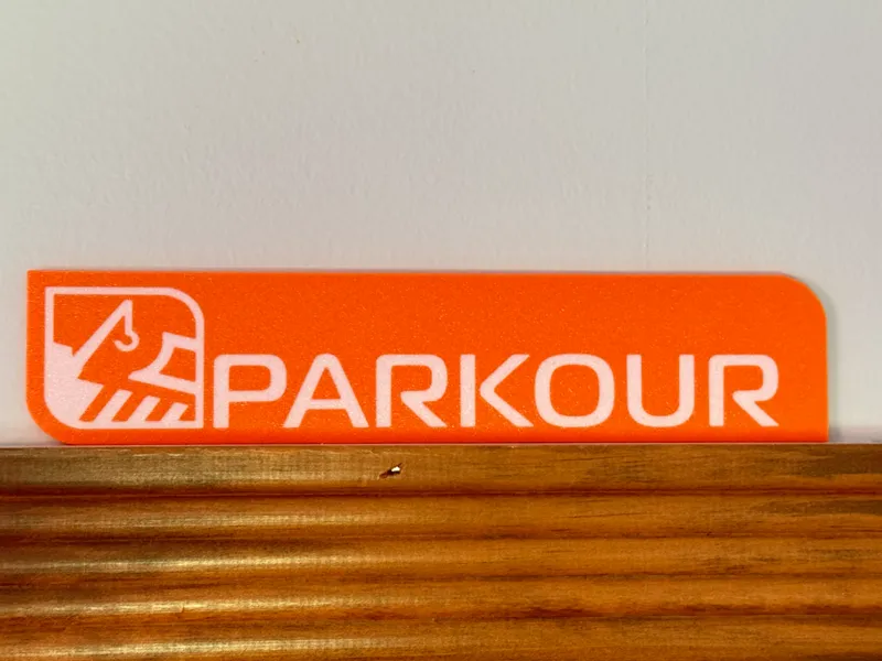 Orion Drift Parkour Wall Sign