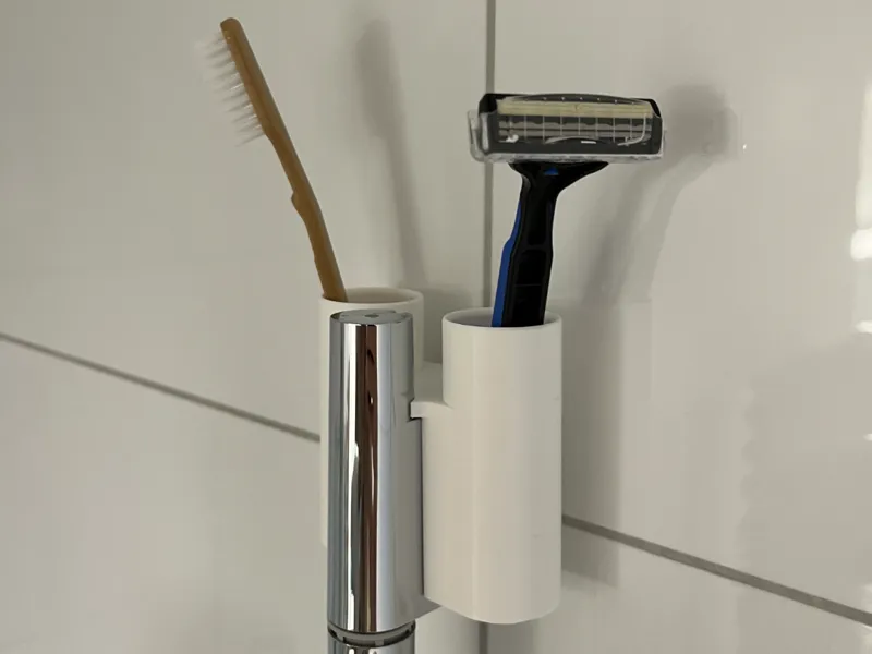 Shower Razor/Toothbrush Holder
