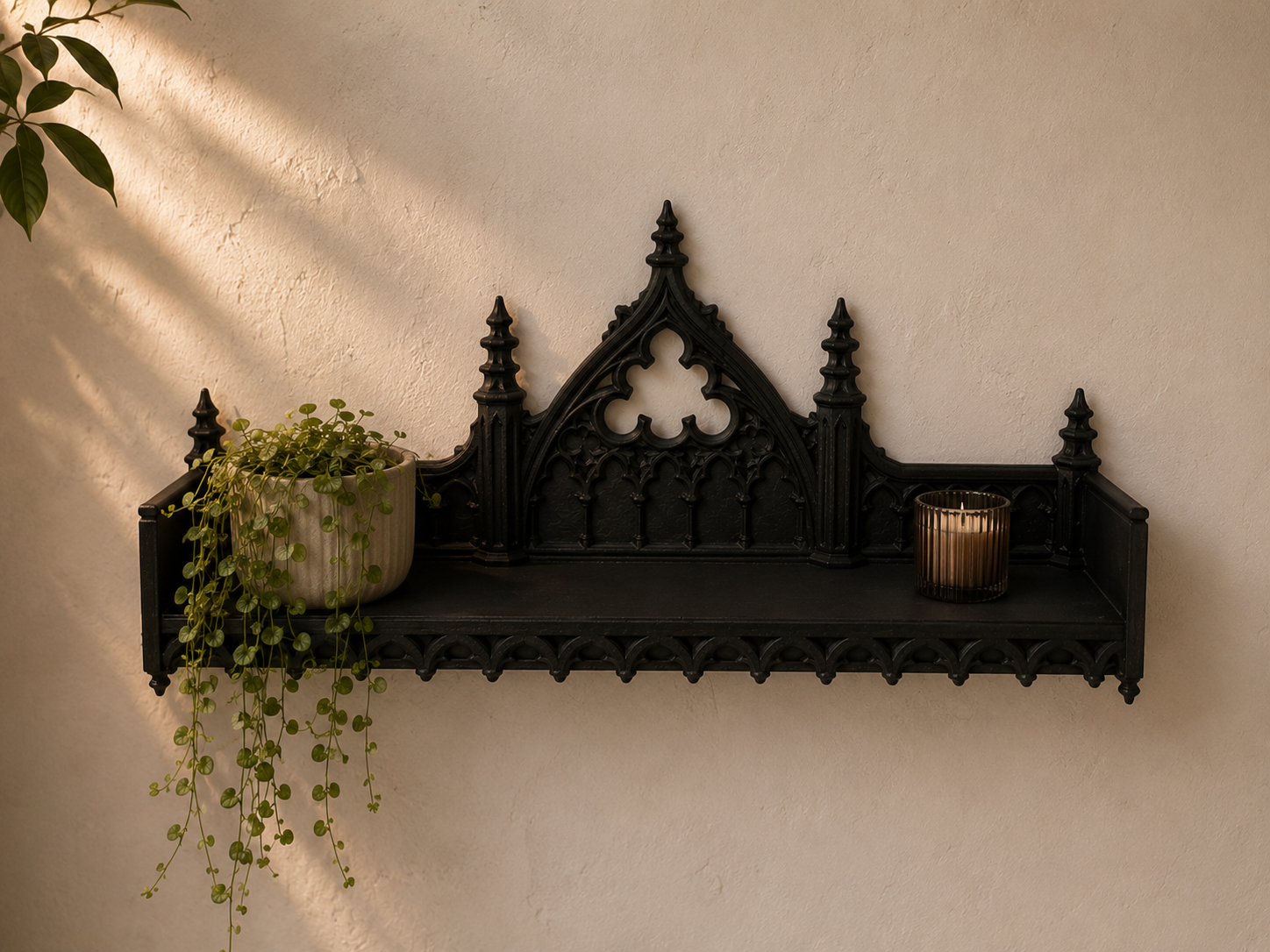 Gothic Floating Wall Shelf – Cathedral shelf