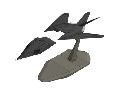 F-117 Nighthawk Bed Scraper – 3D Printable