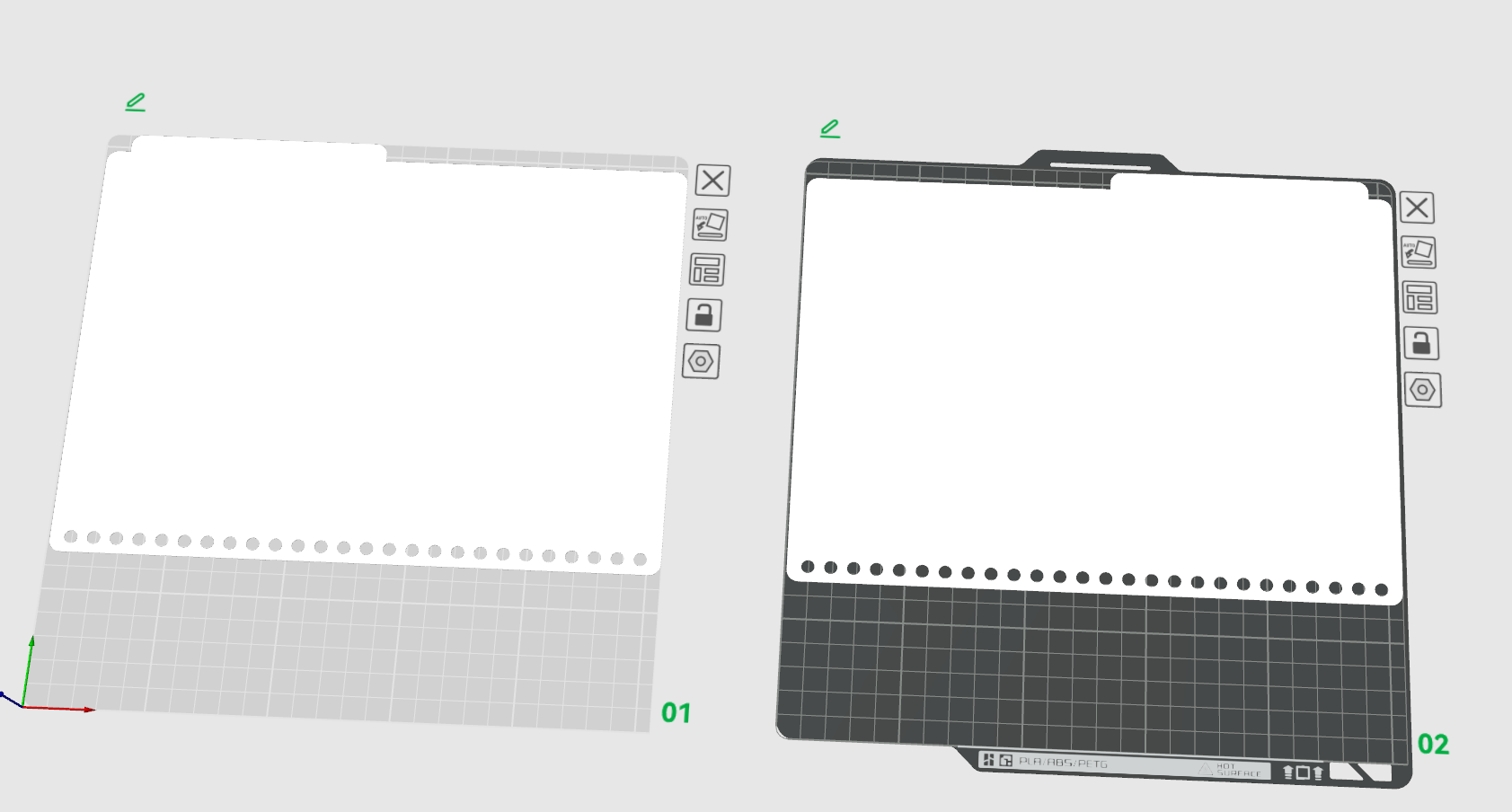 Miniatura 1 do modelo 3D B5活页本分隔页