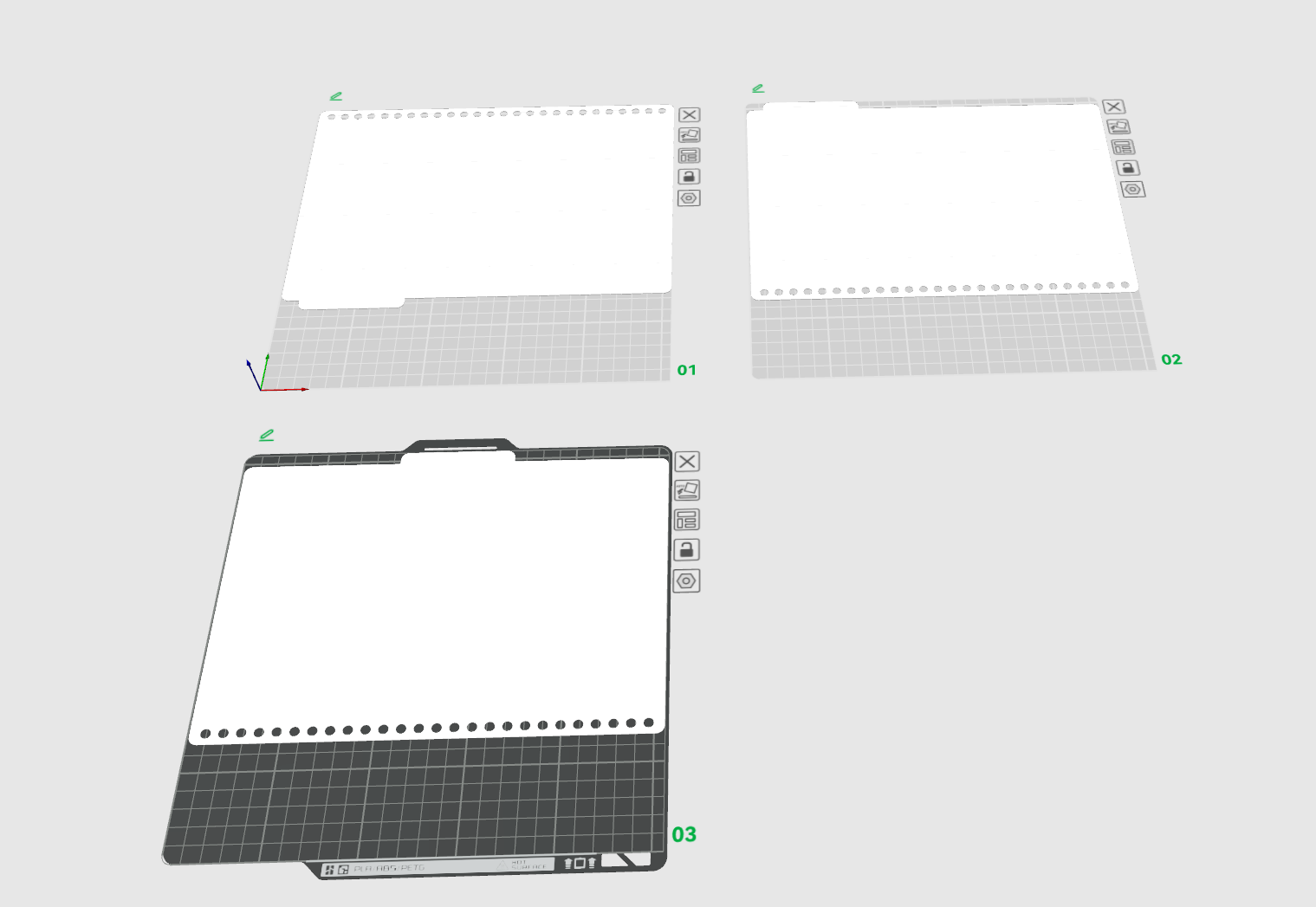 Miniatura 2 do modelo 3D B5活页本分隔页