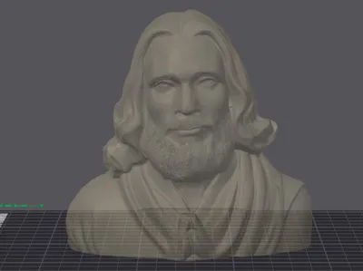 Easter Jesus Praying Statue Bust