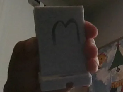 phone stand with macdonalds logo