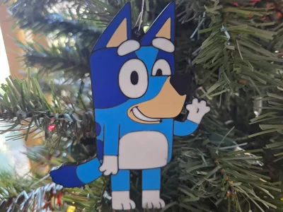 Bluey Ornament or Keychain