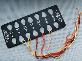 cross stitch floss organizer 14 holes