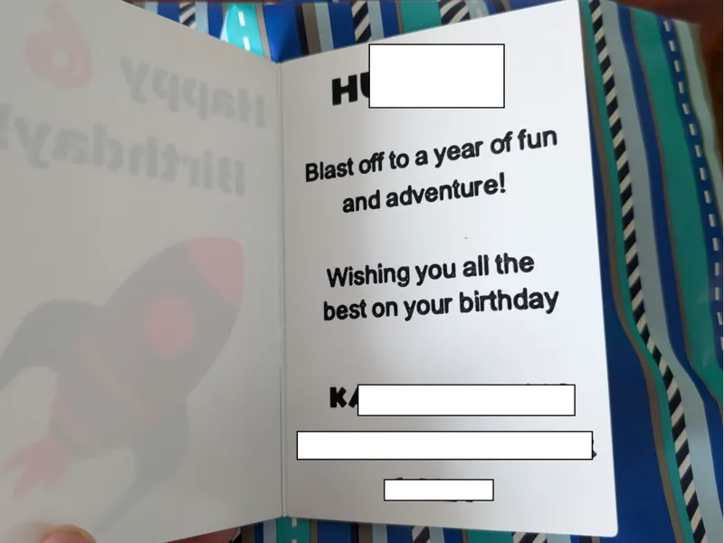 Birthday Card (Space)