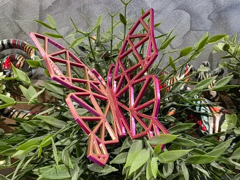 Papillon géométrique à emboîtement