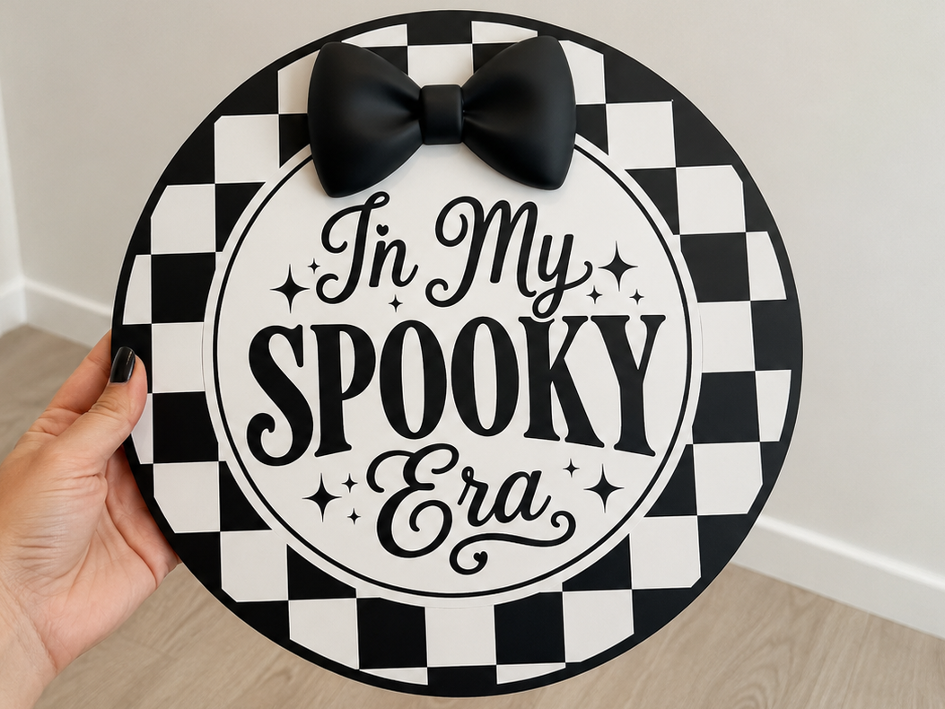 In My Spooky Era Plaque Halloween Round Sign - 1