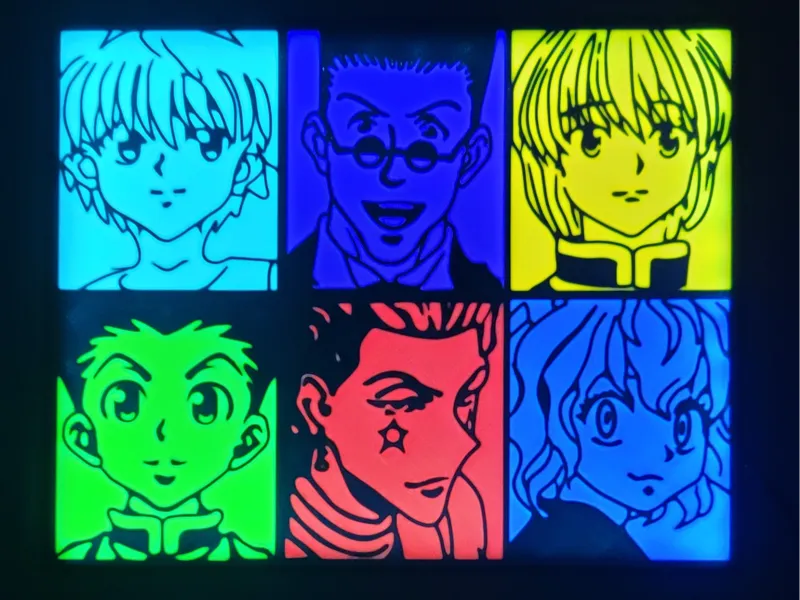Hunter X Hunter Characters LED Lightbox