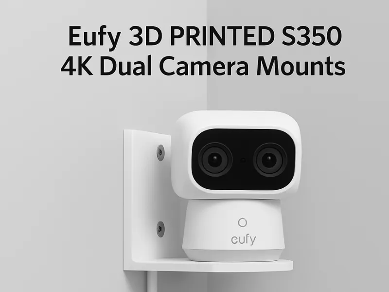 Eufy S350 | Dual Cam 4K | 45° Angle and Flat Mount