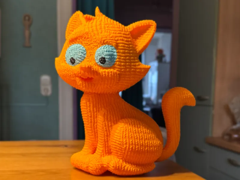 Gestrickte Katze