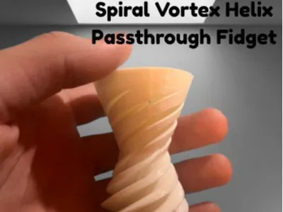 Spiral Vortex Helix Passthrough Fidget