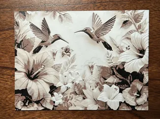 Spring Hummingbird Art