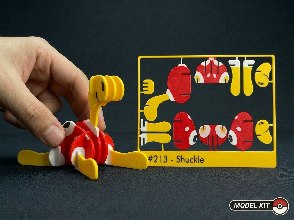 Pokemon #213 - Shuckle kit card 3D model