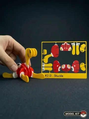 Figura decorativa: Pokemon #213 - Shuckle kit card — vista de referencia 2