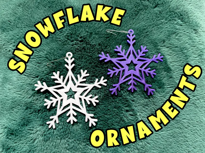 Snowflake star ornament for Christmas tree and house