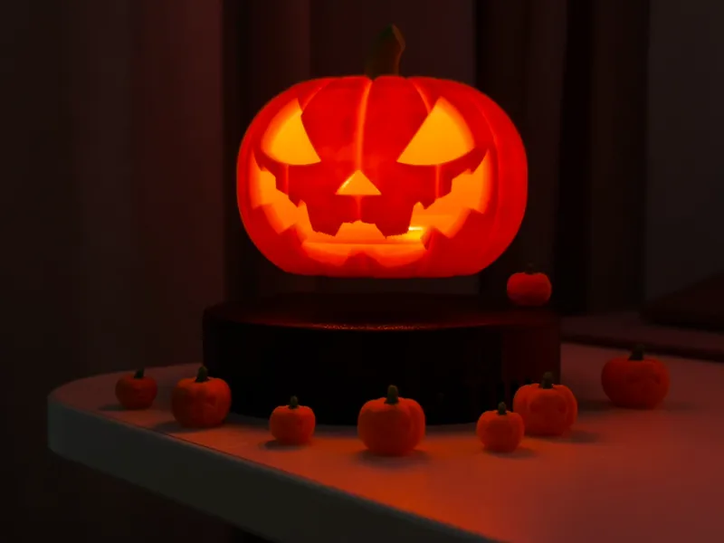 Floating Jack o Lantern