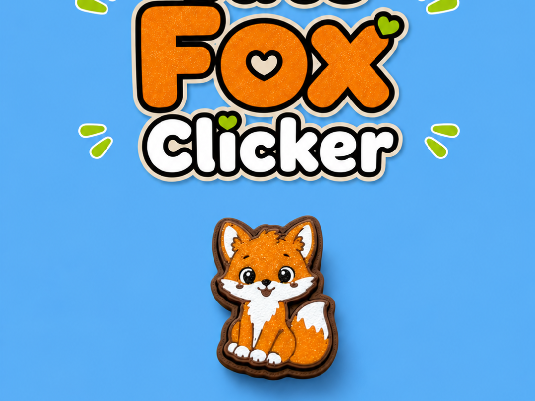 Fox fidget clicker toy 