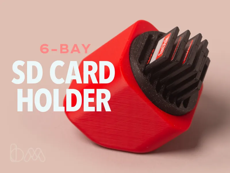 SD Card Holder - No AMS needed - Fits 6 cards