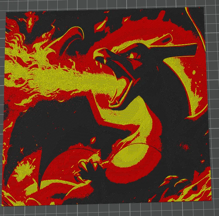 HueForge Charizard Shiny Pokémon by CanariasPrinter3D - MakerWorld