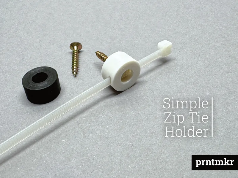 Simple Zip Tie Holder