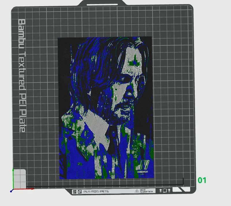 HueForge John Wick 4 | Wall Art