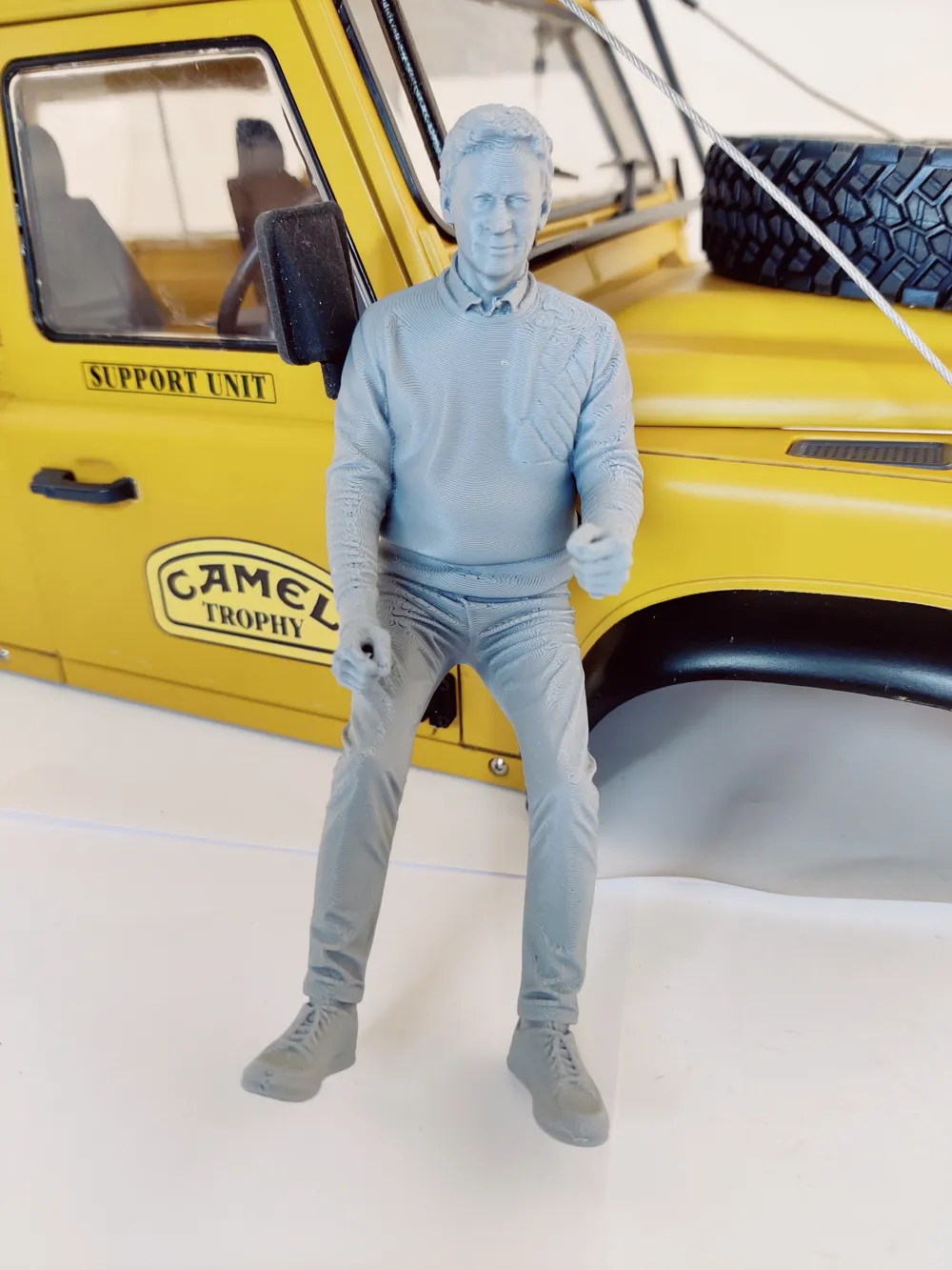 Car driver male one hand on wheel - Free 3D Print Model - MakerWorld