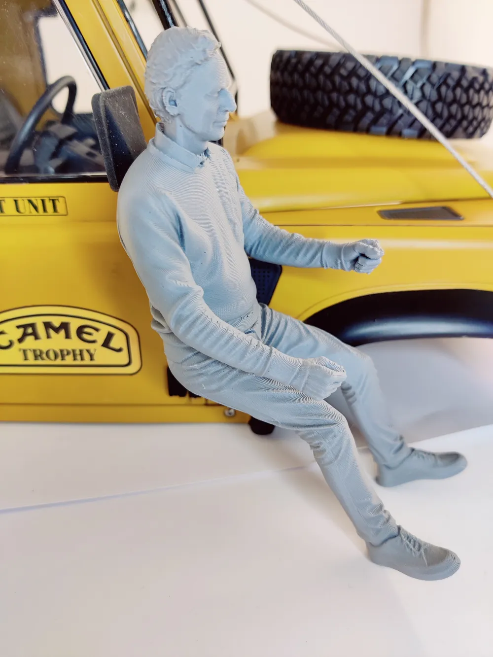 Car driver male one hand on wheel - Free 3D Print Model - MakerWorld