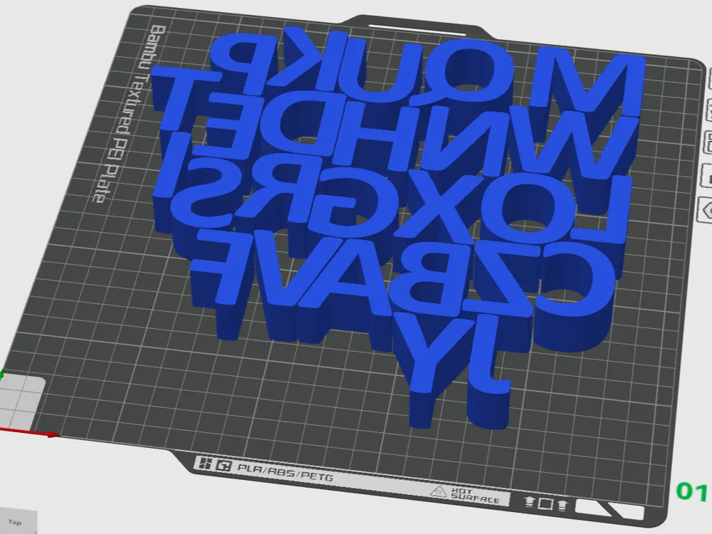 Sign Letters - 40mm Height - 20mm Depth - Calibri - Free 3D Print Model ...