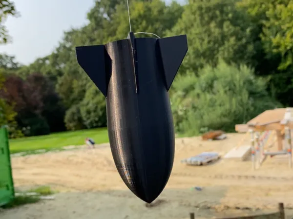 Largable factice 'bombe' pour drone RC