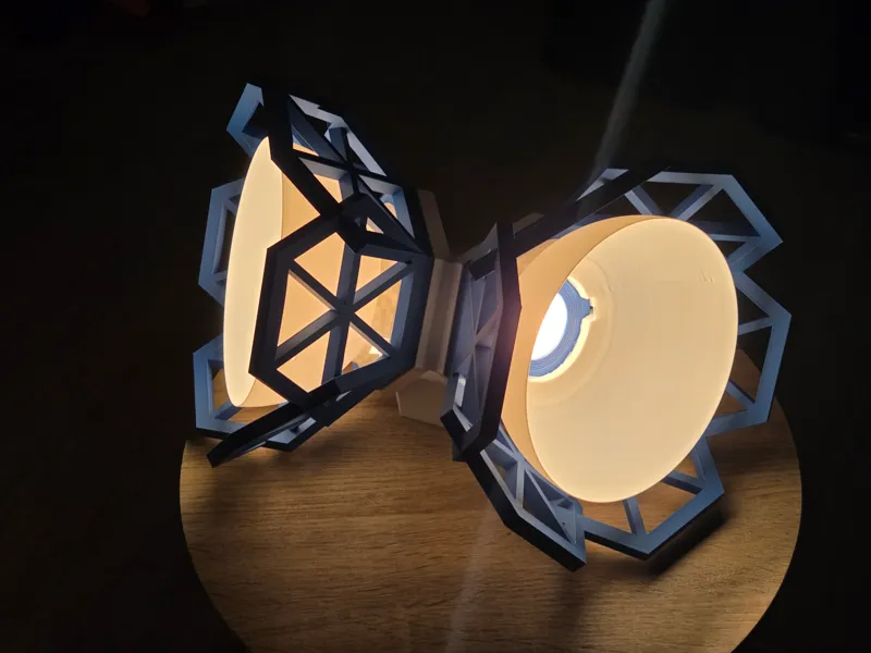 2-Sided Hexagon Modern Desk LED Lamp