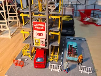 Diorama  smart parking 1:64 diecast 