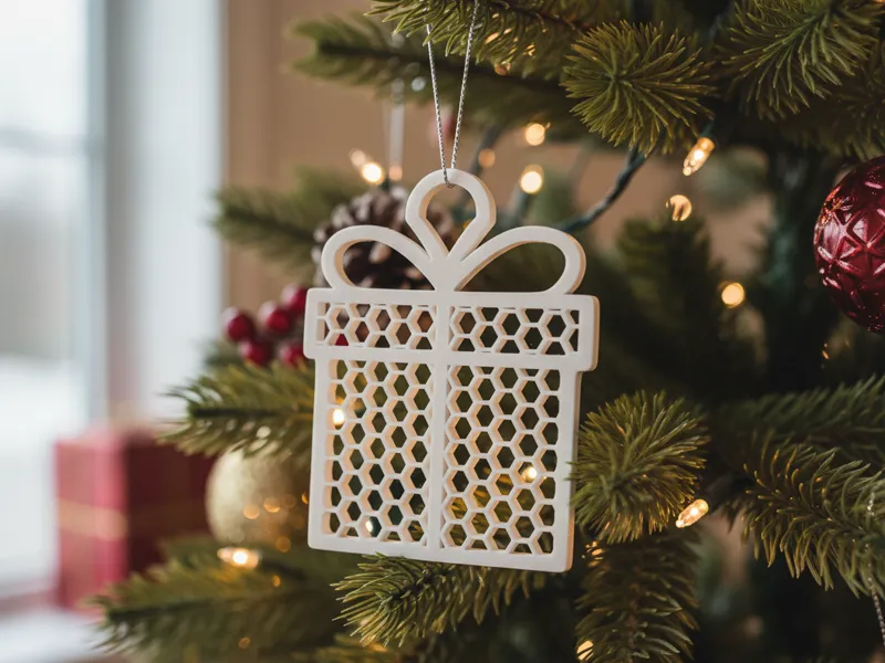 Honeycomb Gift Christmas Ornament