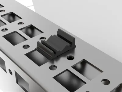 LED Strip Clip for Schrack AC Distribution Boards 