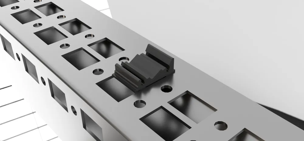 LED Strip Clip for Schrack AC Distribution Boards - Free 3D Print Model ...