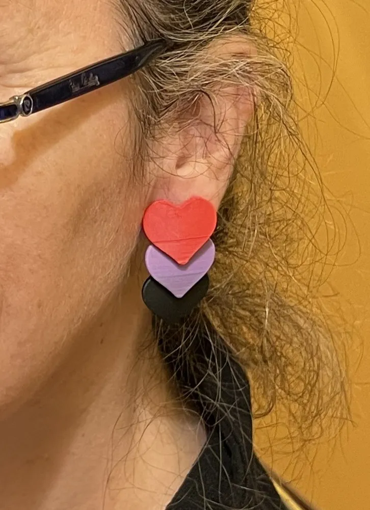 Heart Earrings view 2