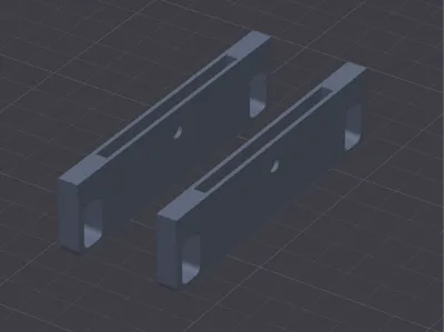 2U HHSOET power strip tabs for 10" mini rack