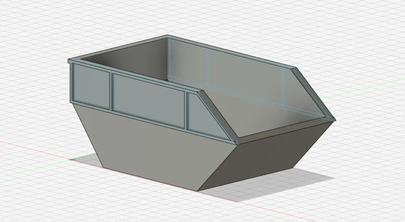 Poop chute trash container