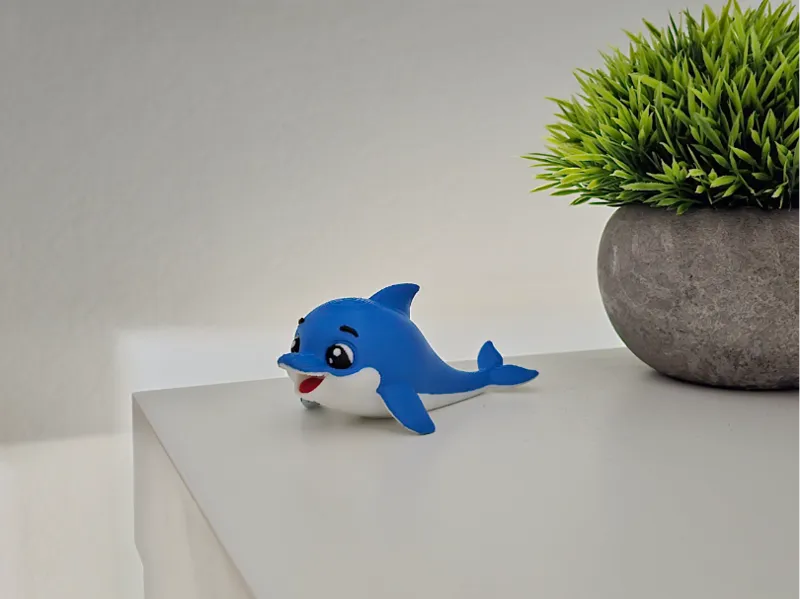 Cute Baby Dolphin Figurine