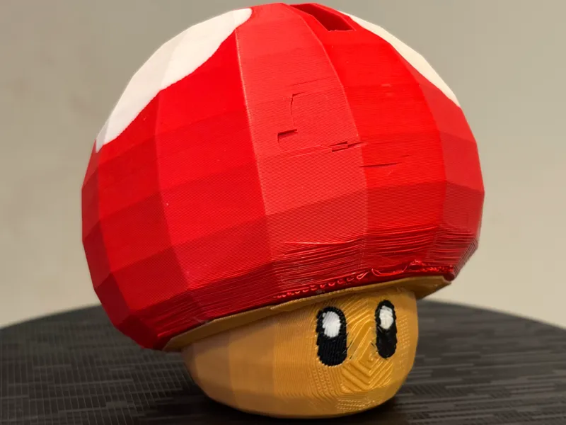 Mushroom piggy bank