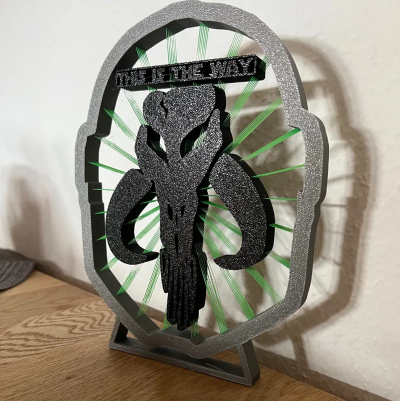 Mandolorian Mythosaurus Skull Suspended