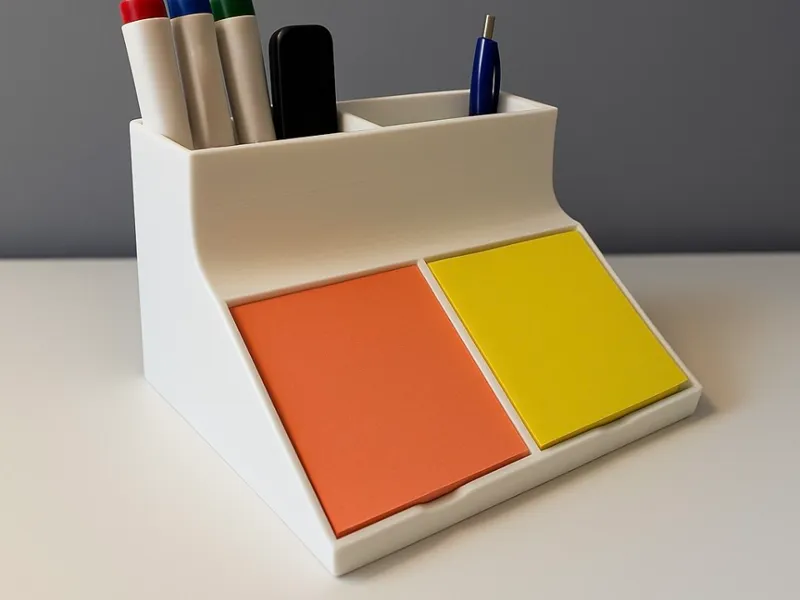 Desk organizer - For post-t and pen
