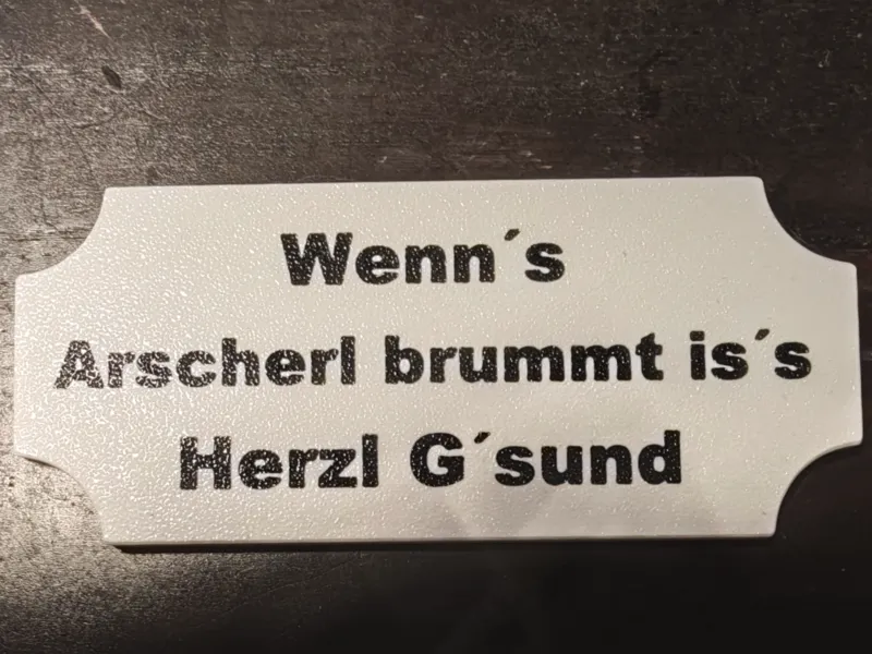 Lustiges WC Schild