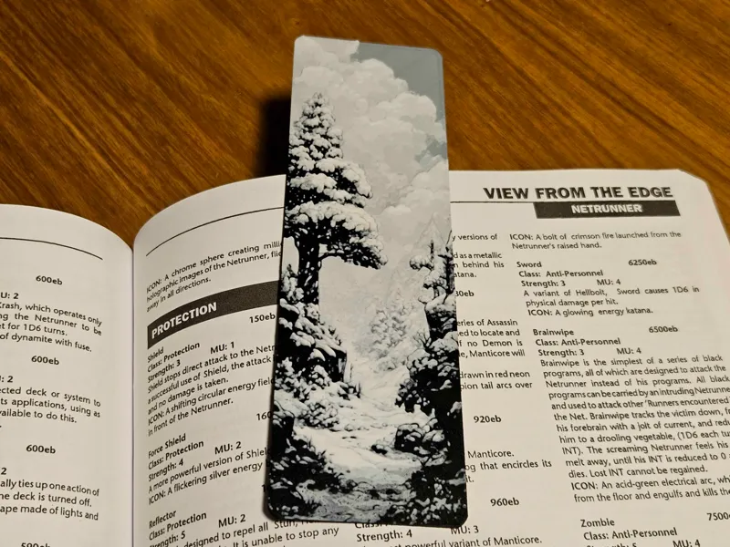 Winter Landscape Bookmark