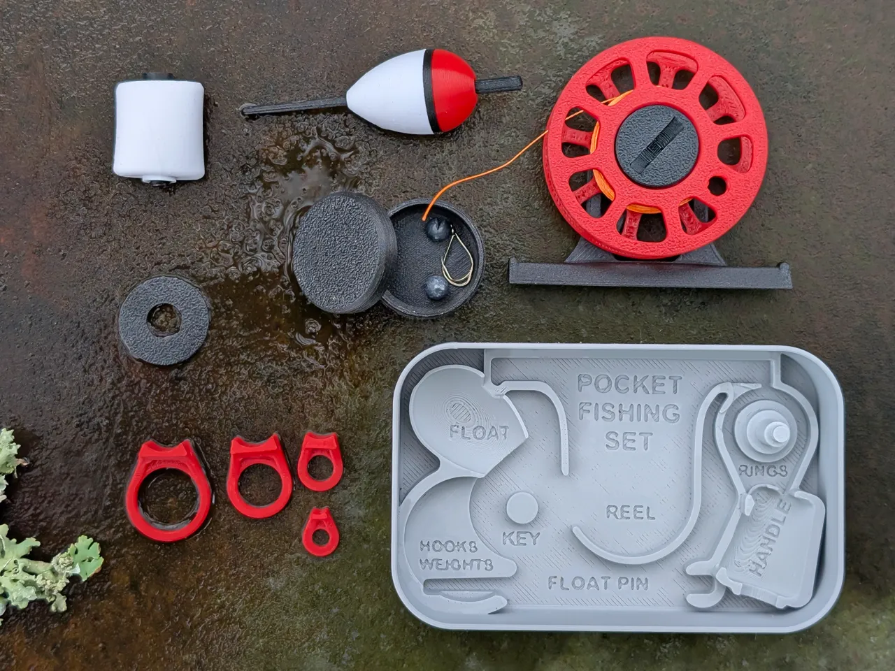 Travel Pocket Fishing Set - Altoid size box insert view 3