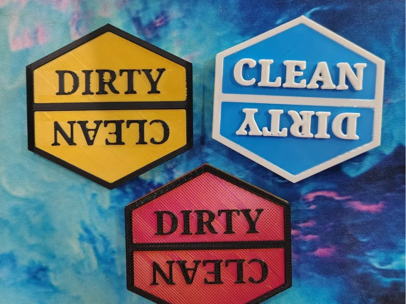 Clean/ Dirty dishwasher sign