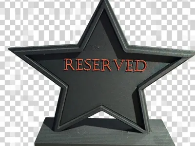 Reserved Sign For Table